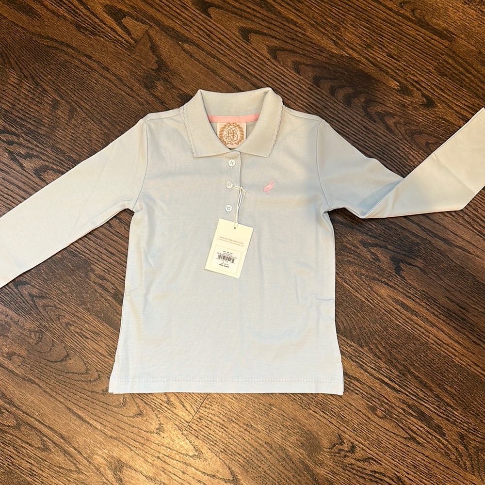 NWT Beaufort Bonnet Company Girls’ Light Blue Polo